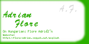 adrian flore business card